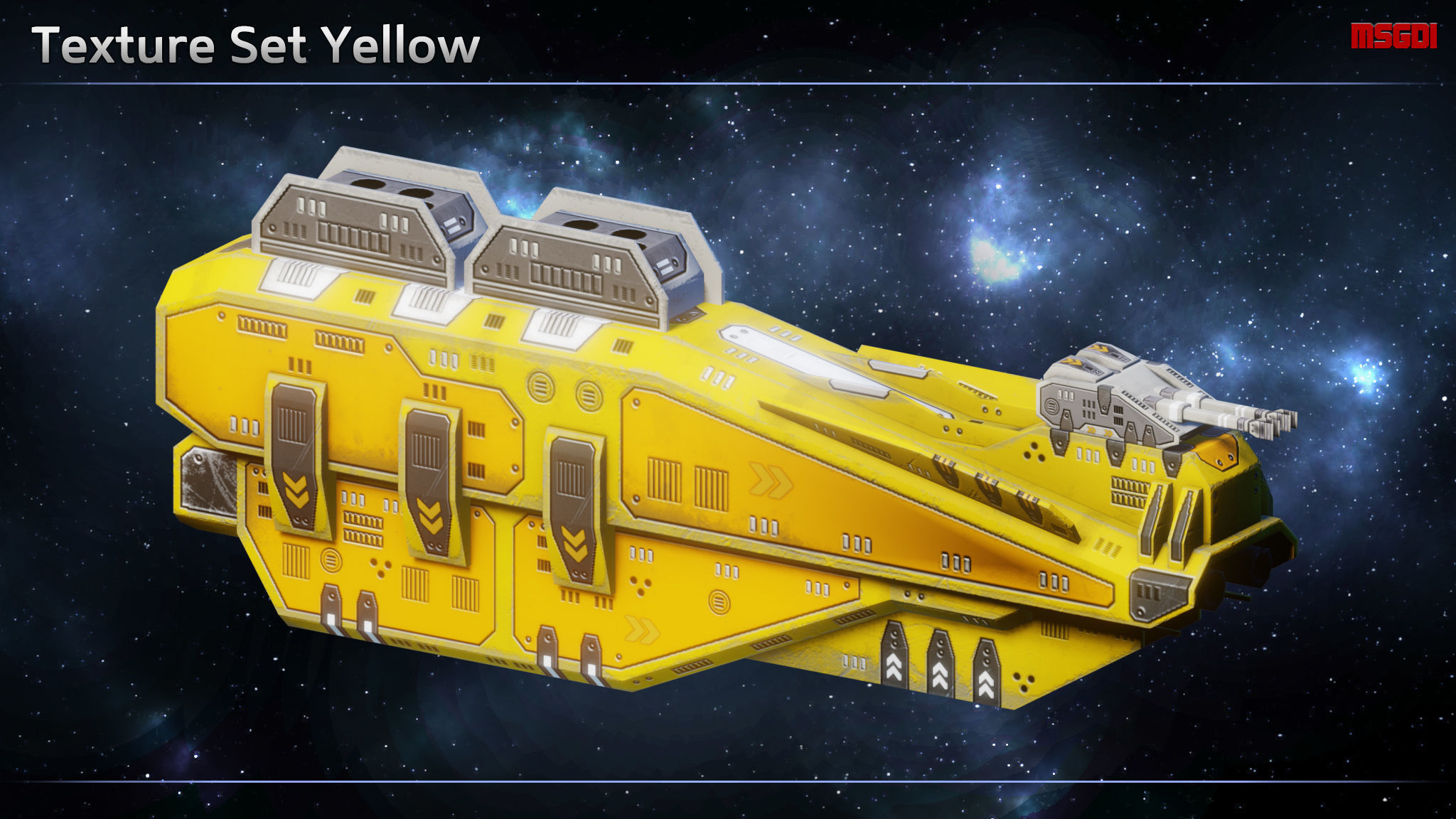 Spaceship Lettow-Vorbeck Frigates Low-poly 3D model_12