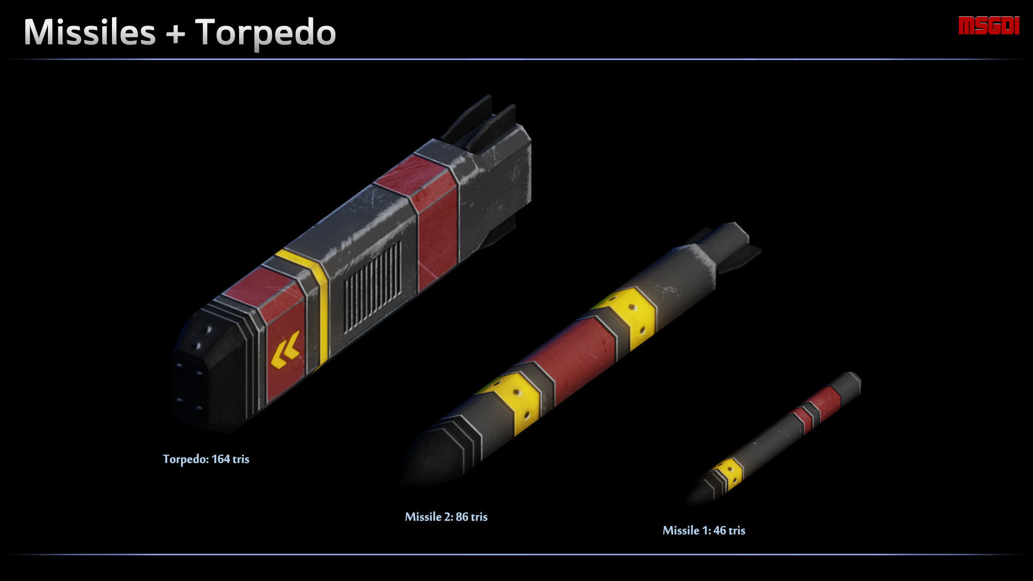 Spaceship Lettow-Vorbeck Frigates Low-poly 3D model_5