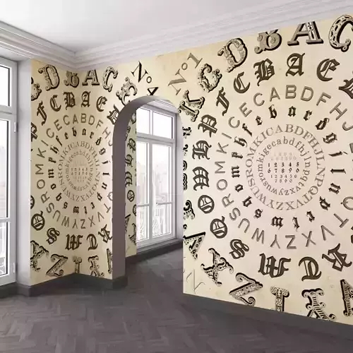WallDeco-Life-var-118 room with alphabet wall mural