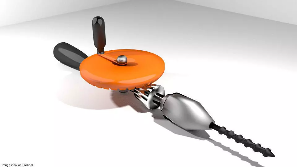 Craftsman Handtools - Hand Drill 3D model_0