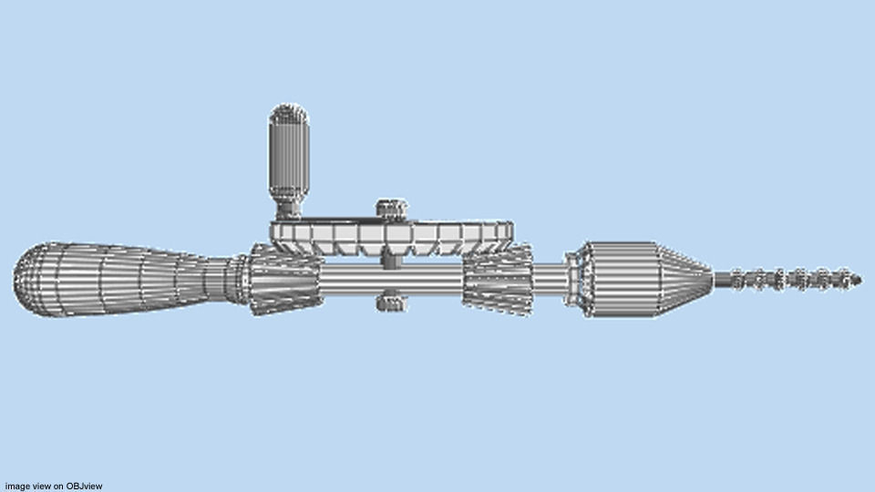 Craftsman Handtools - Hand Drill 3D model_5