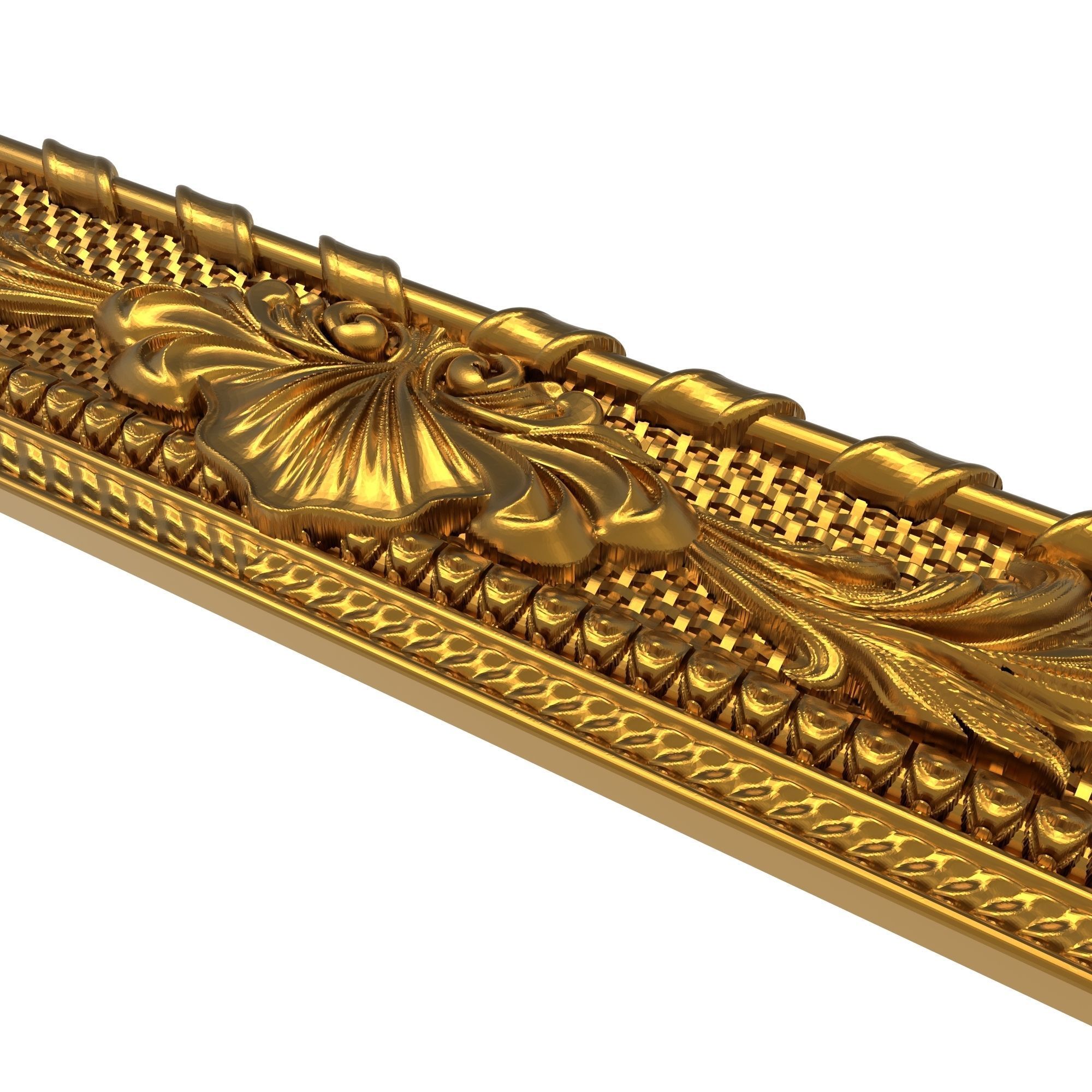 Carved Picture Frame 3D model_5