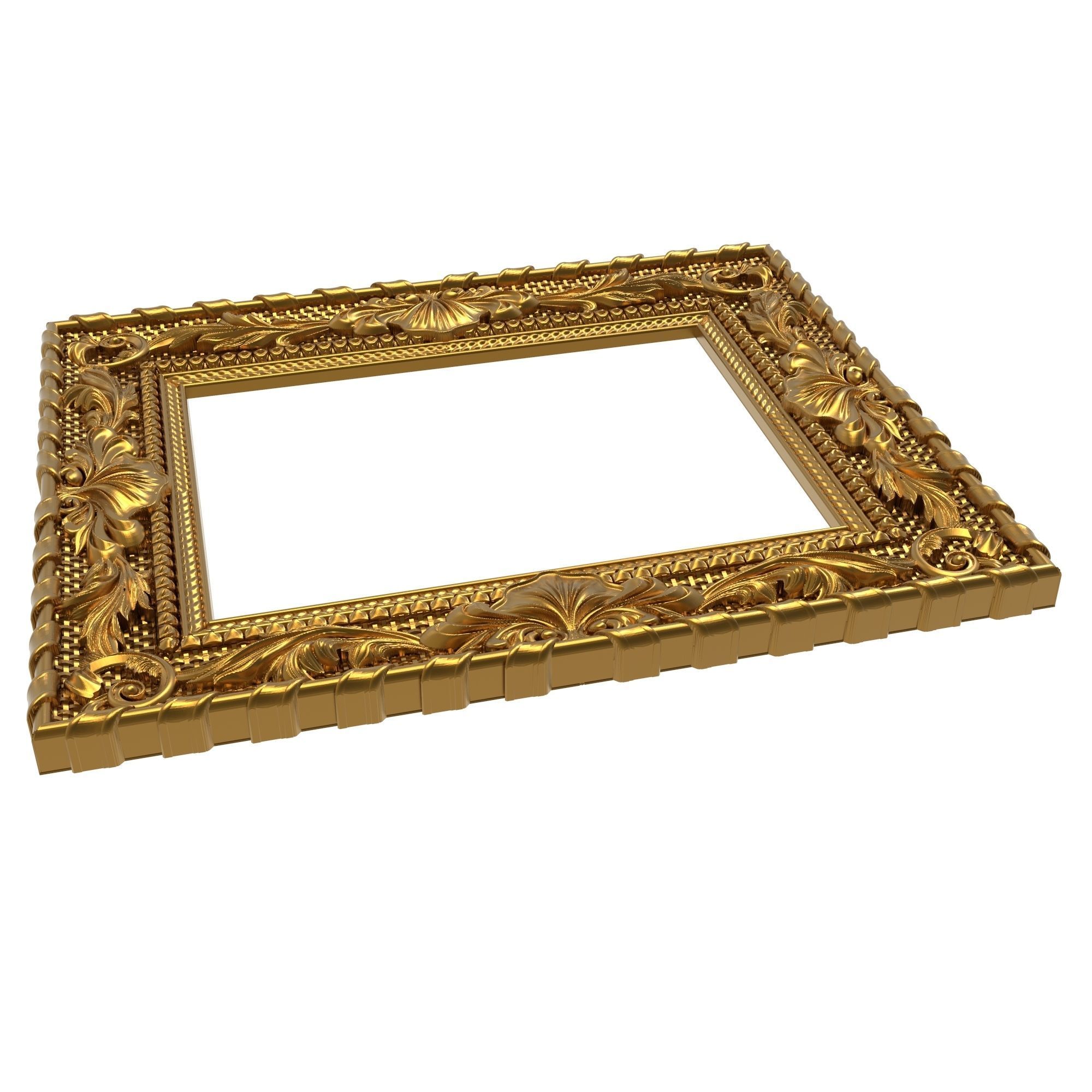 Carved Picture Frame 3D model_8