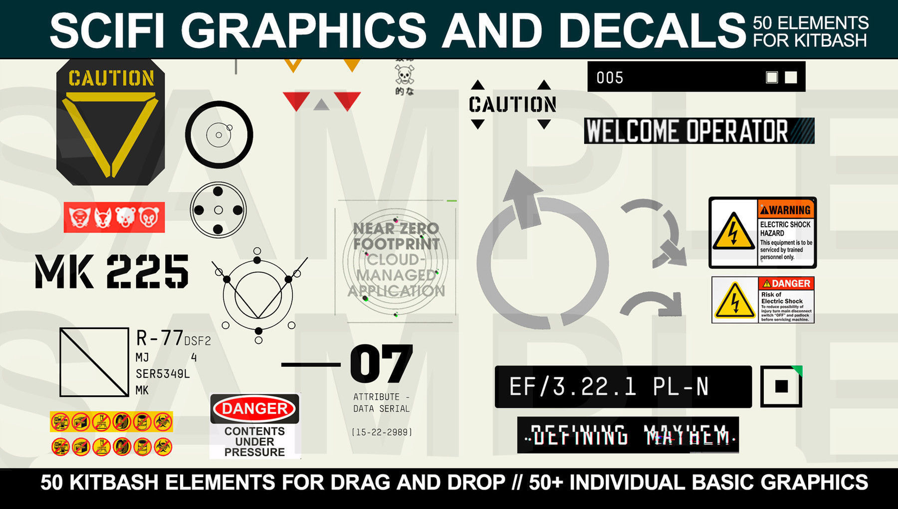 Sci-fi Graphics and Decals Texture_1