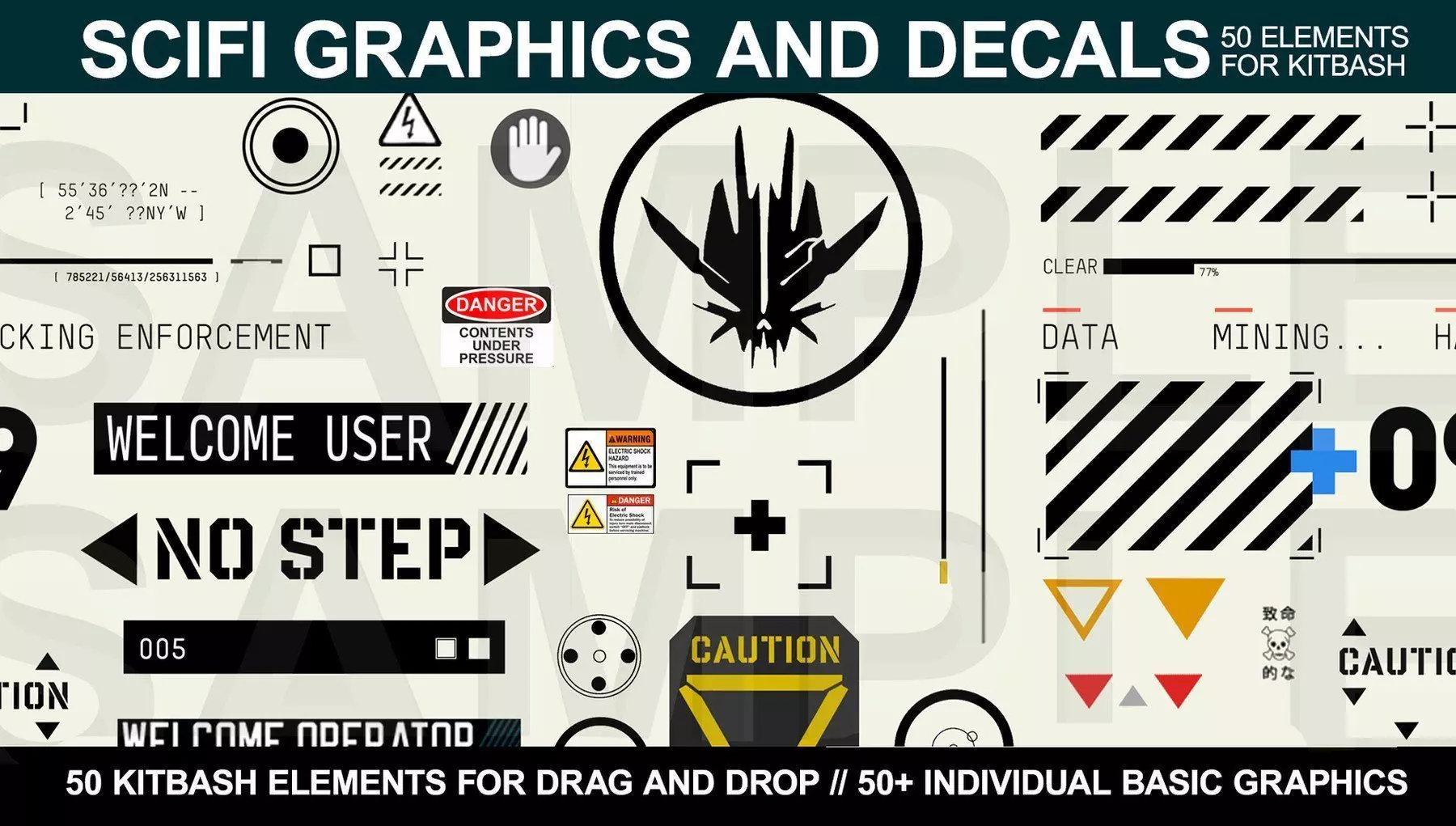 Sci-fi Graphics and Decals Texture_0
