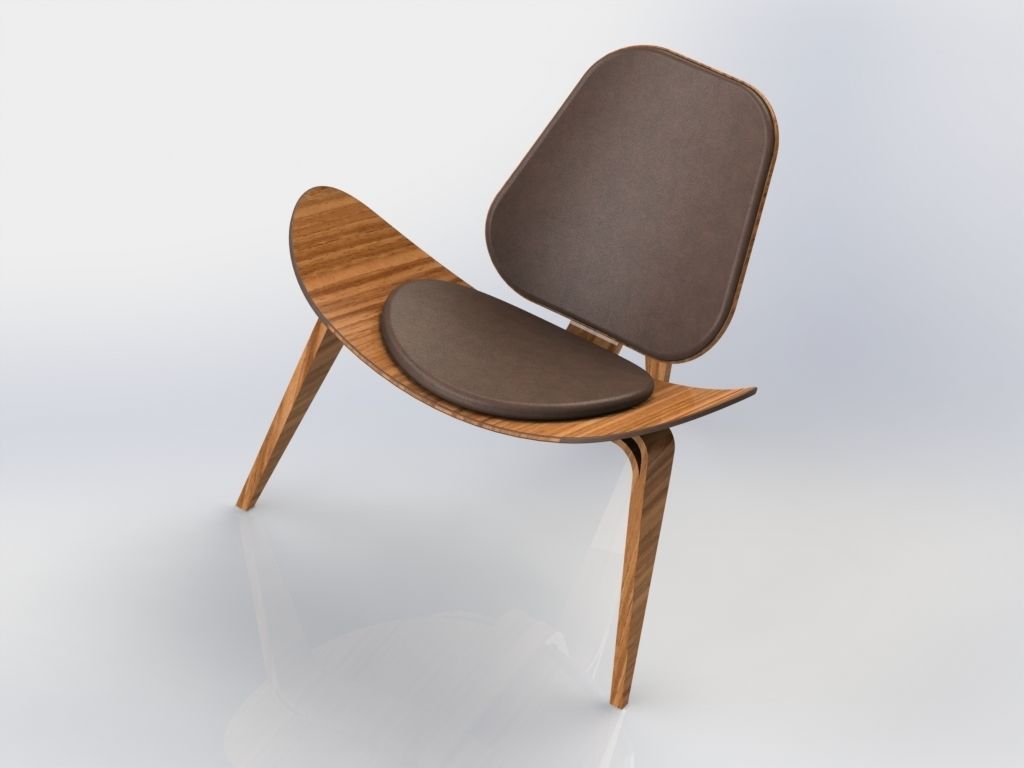 Shell Chair 3D model_1