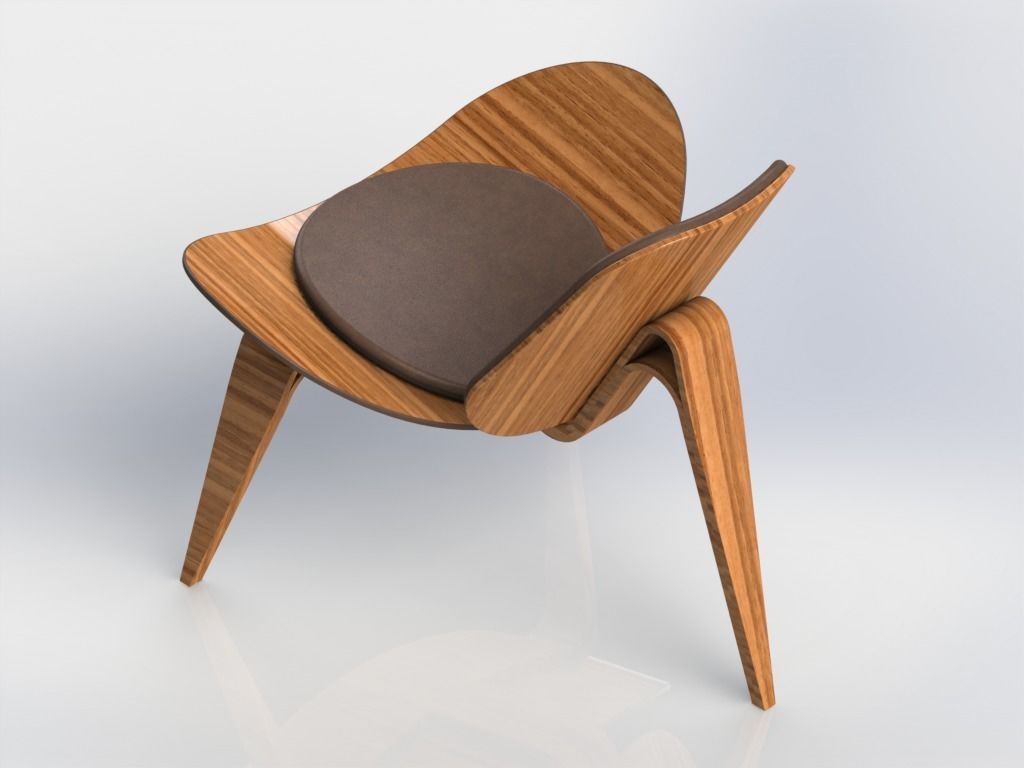 Shell Chair 3D model_5