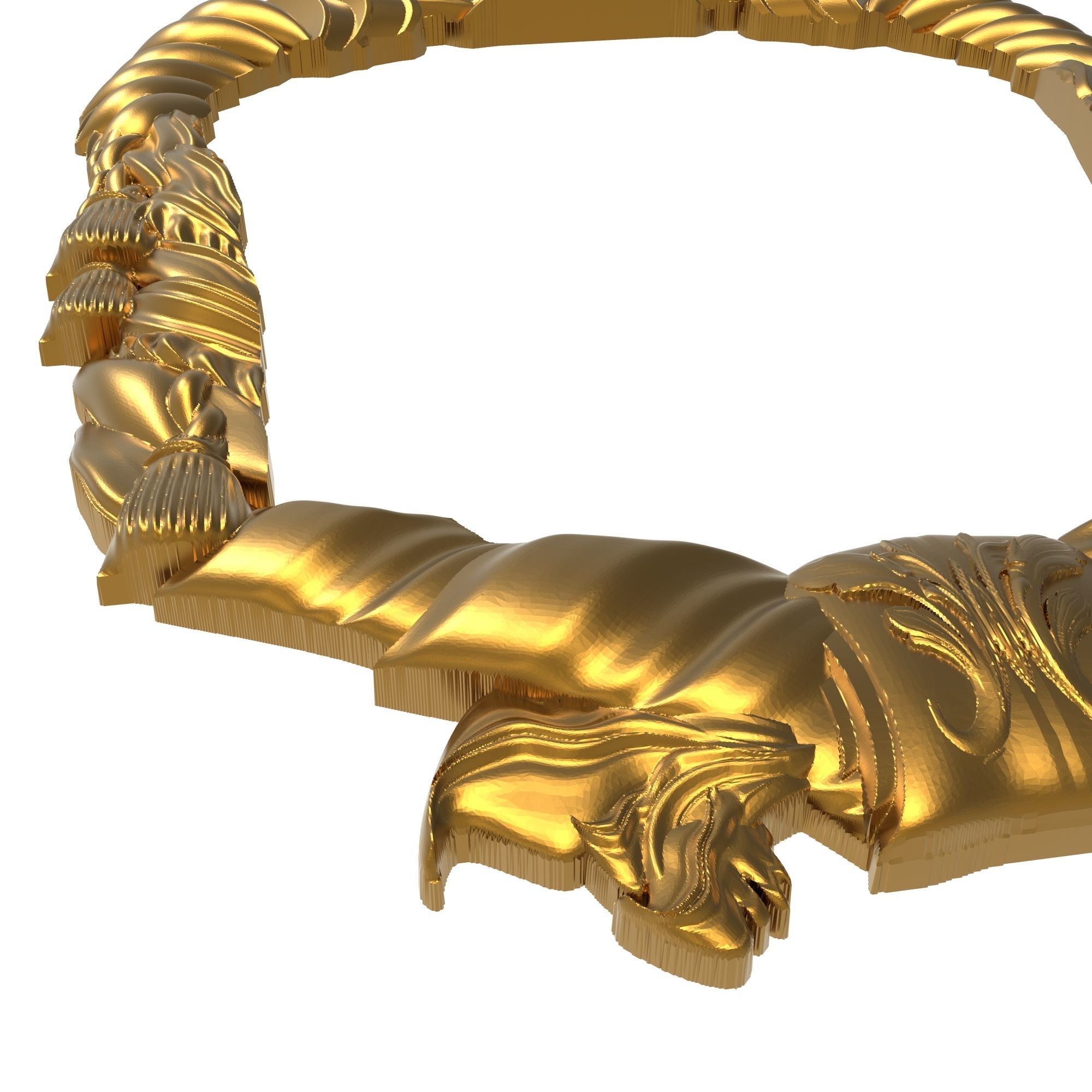 Carved Picture Frame 3D model_4