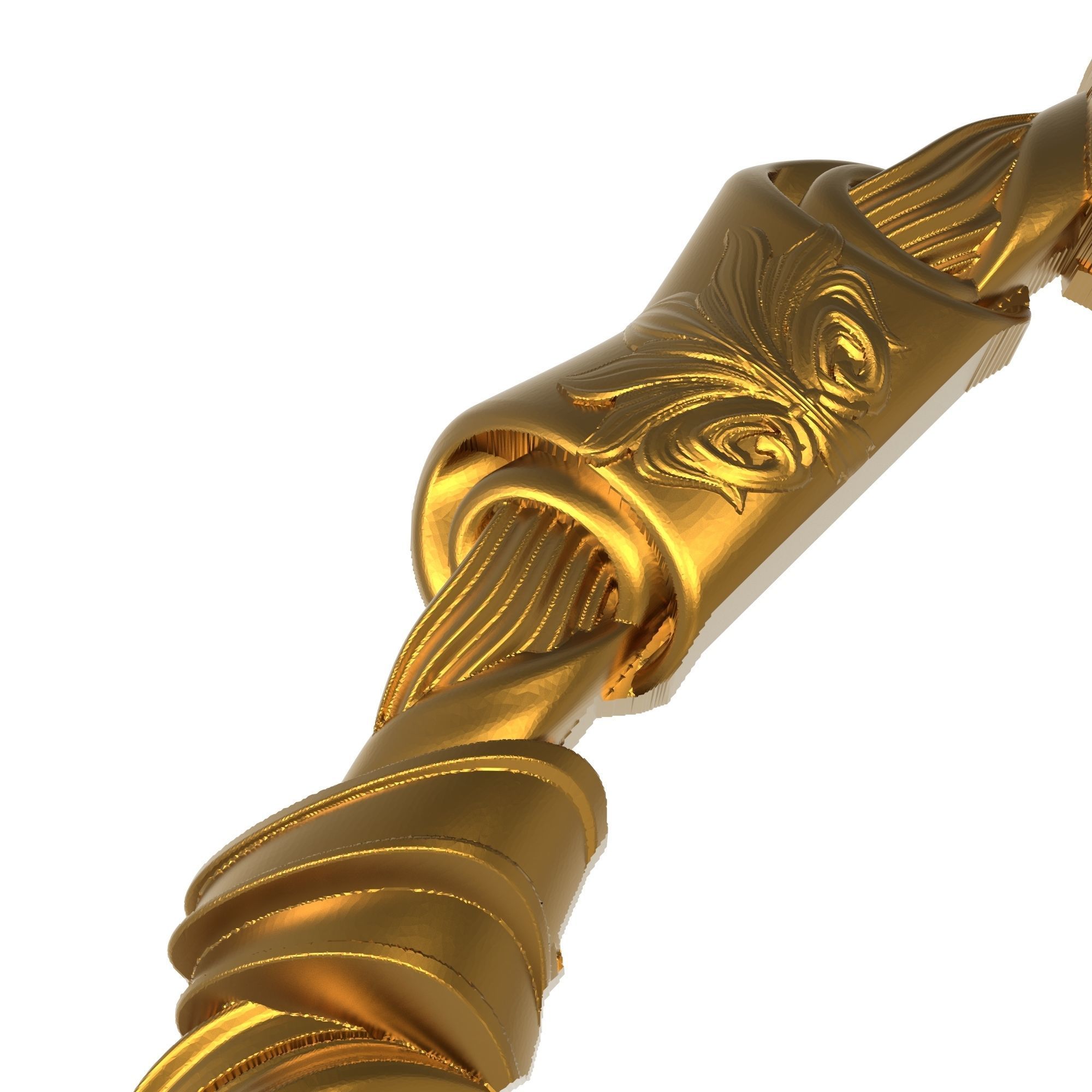 Carved Picture Frame 3D model_6