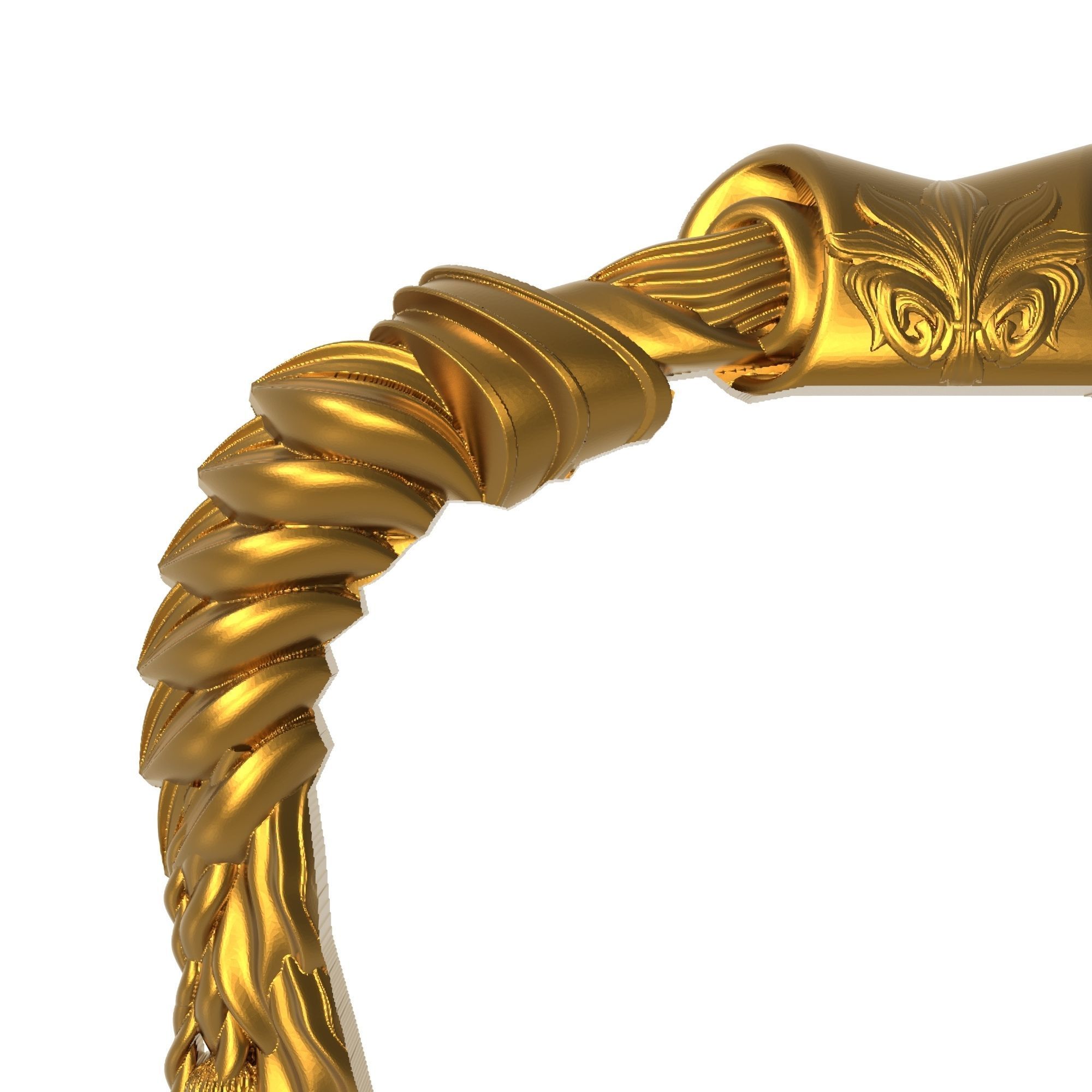 Carved Picture Frame 3D model_1