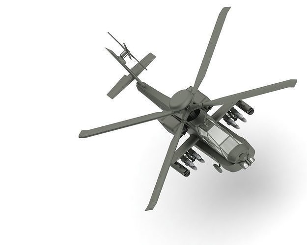 Boeing AH-64 Apache 3D print model