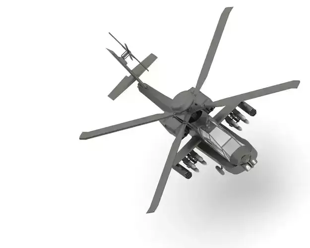 Boeing AH-64 Apache 3D print model