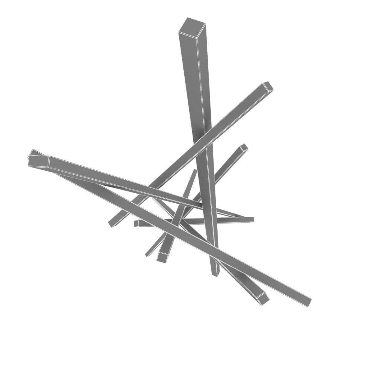 Terrasculpture stainless steel memory sculpture 3D model_6