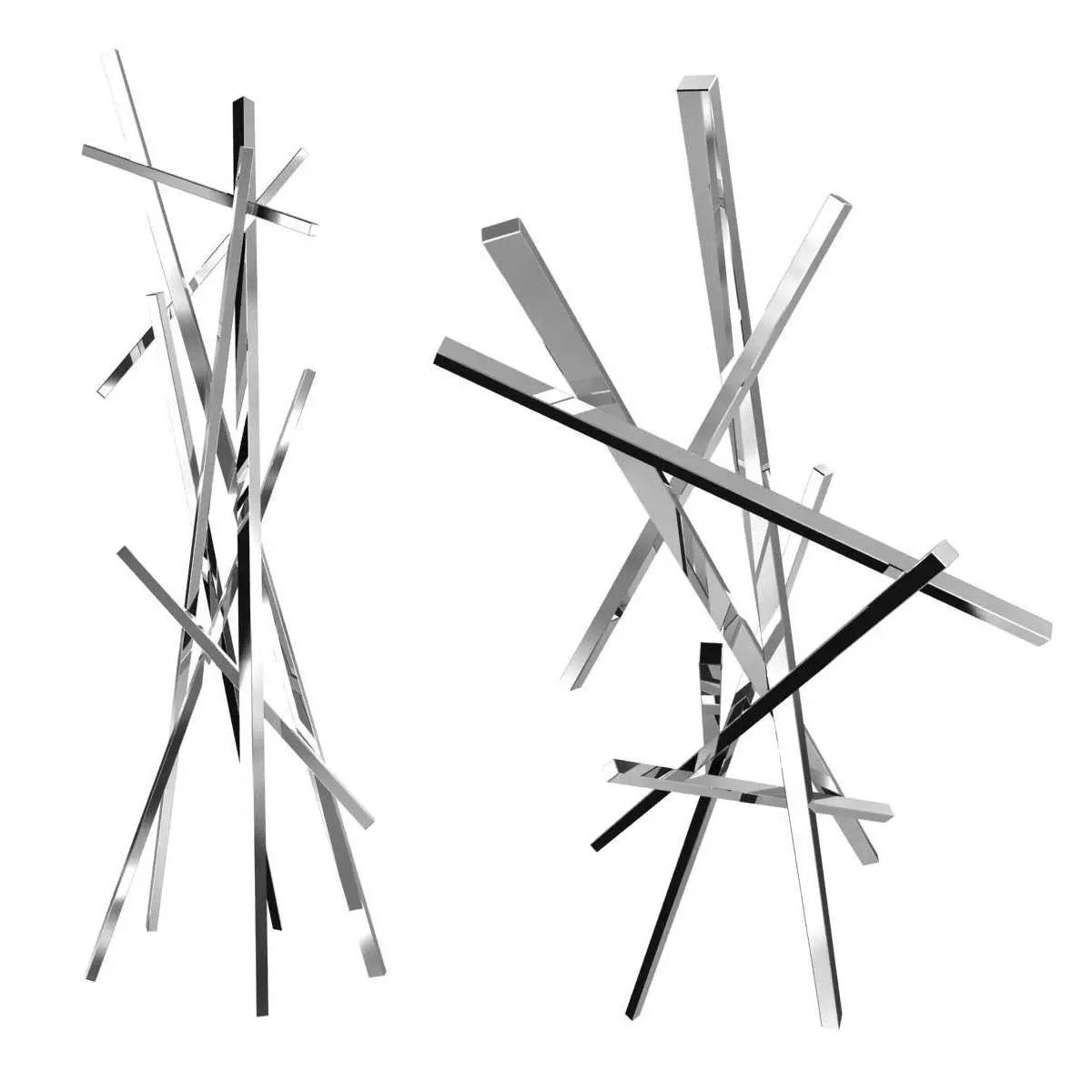 Terrasculpture stainless steel memory sculpture 3D model_0