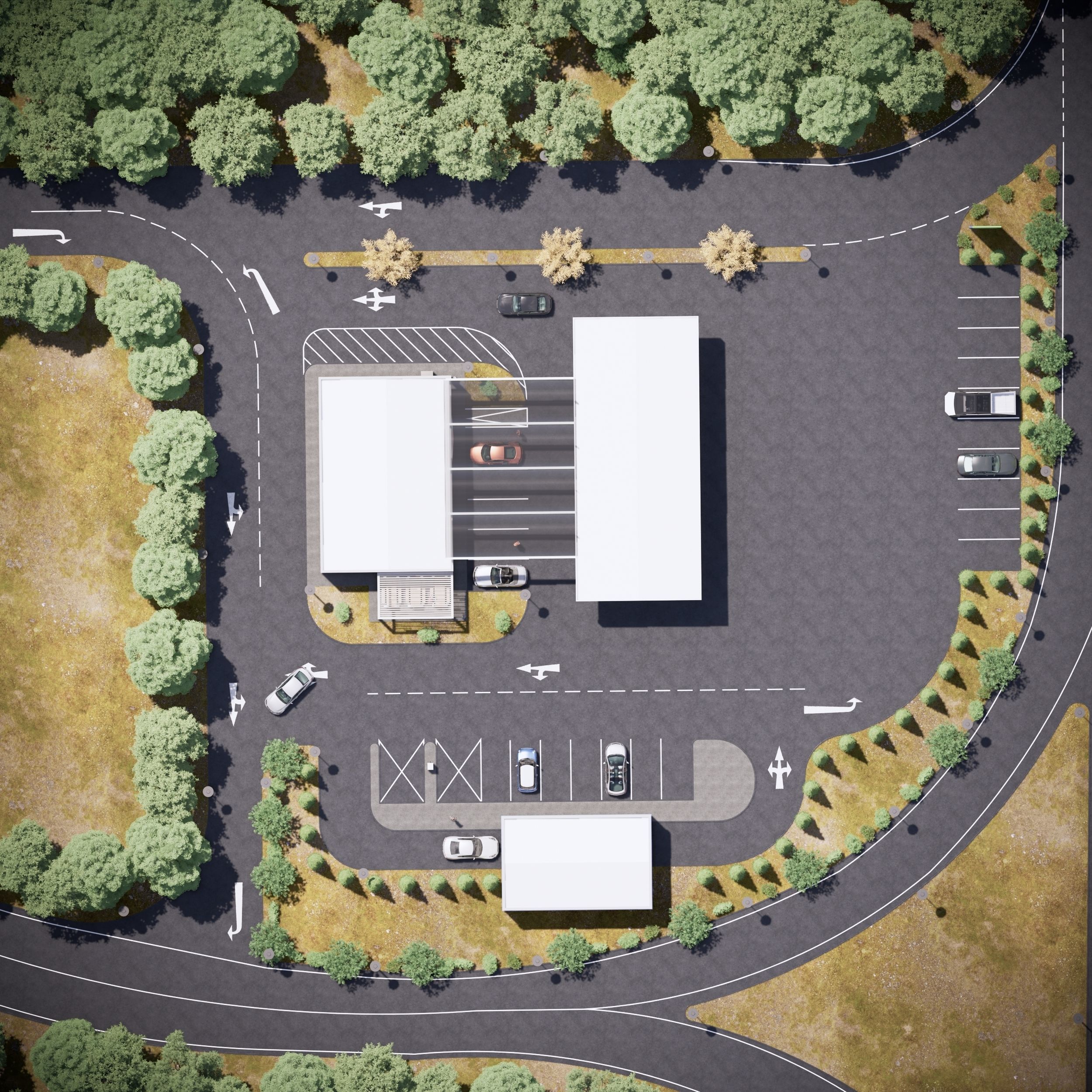 Gas station 3D model_3