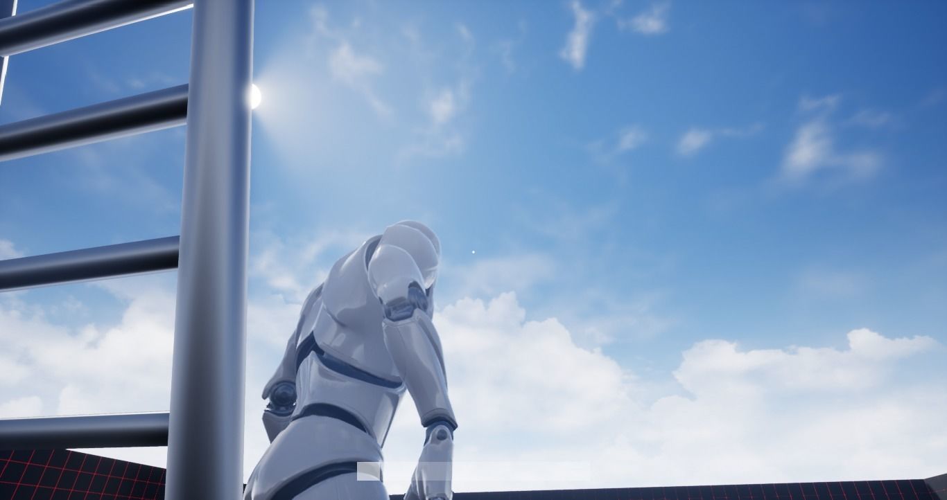 Ladder robot Free low-poly 3D model_2