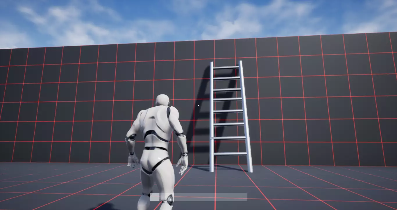 Ladder robot Free low-poly 3D model_0