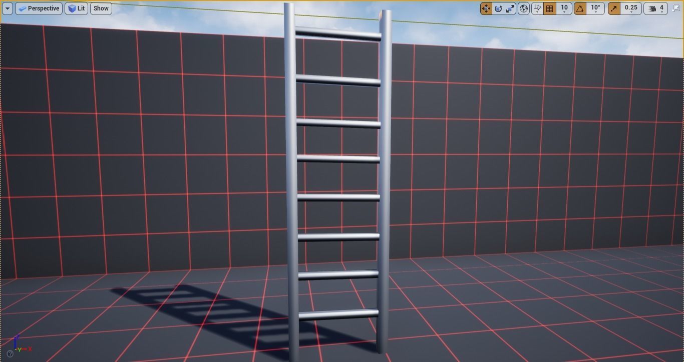 Ladder robot Free low-poly 3D model_4