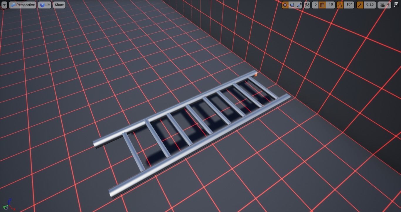 Ladder robot Free low-poly 3D model_3