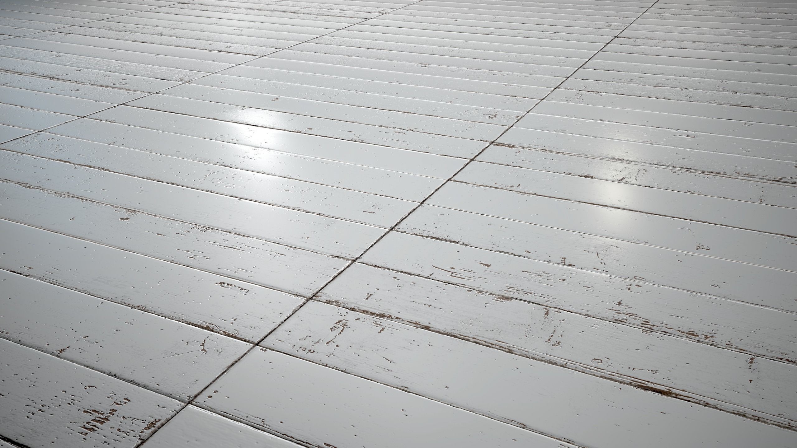 White Painted stackbond parquet - PBR textures