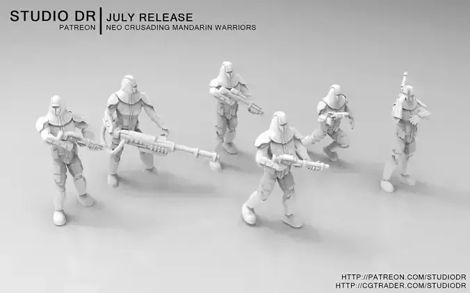 Neo Crusading Mandarin Warriors 3D print model