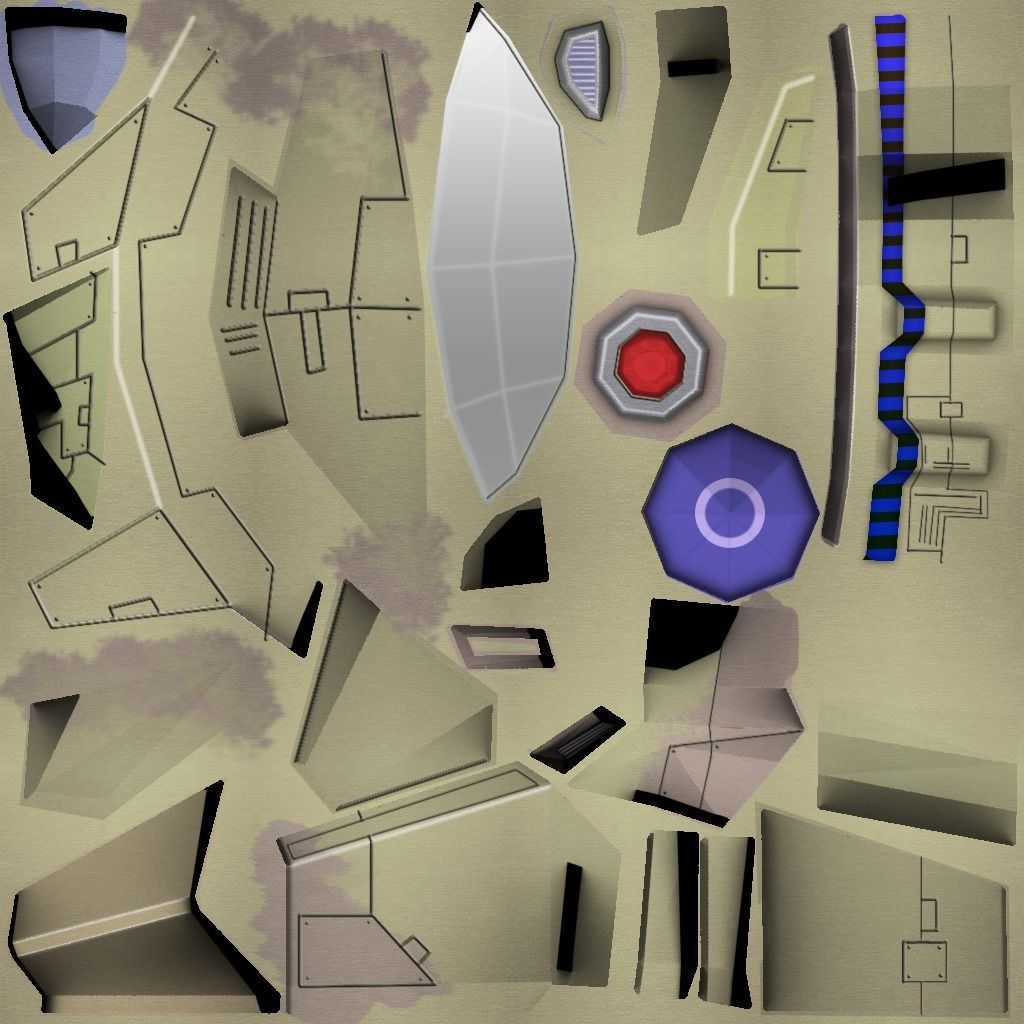 Game Low Poly Aircraft  Low-poly 3D model_3