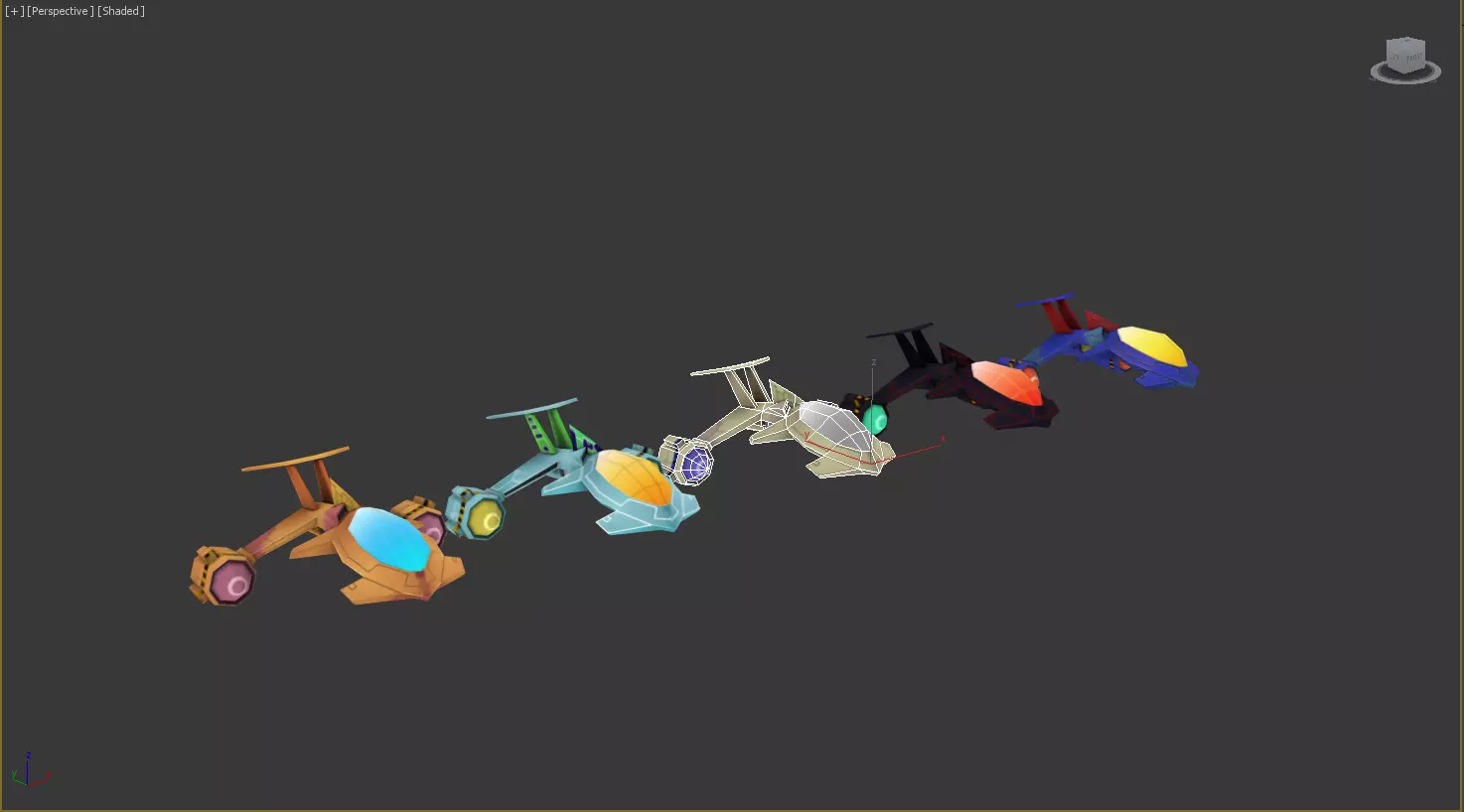 Game Low Poly Aircraft  Low-poly 3D model_0