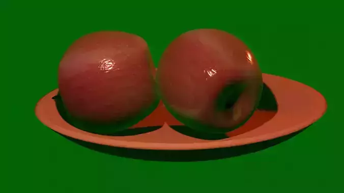 Apple two apples in bowl