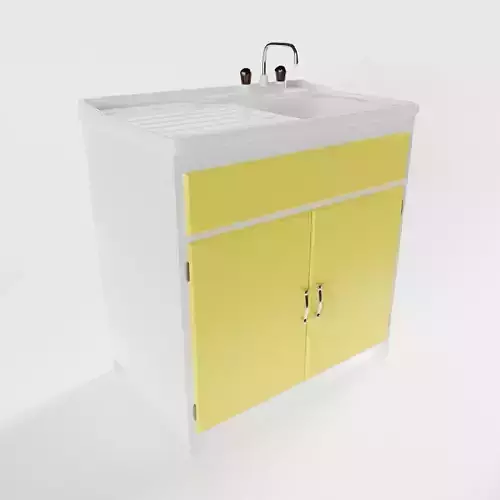 Vintage Kitchen Sink 3D model