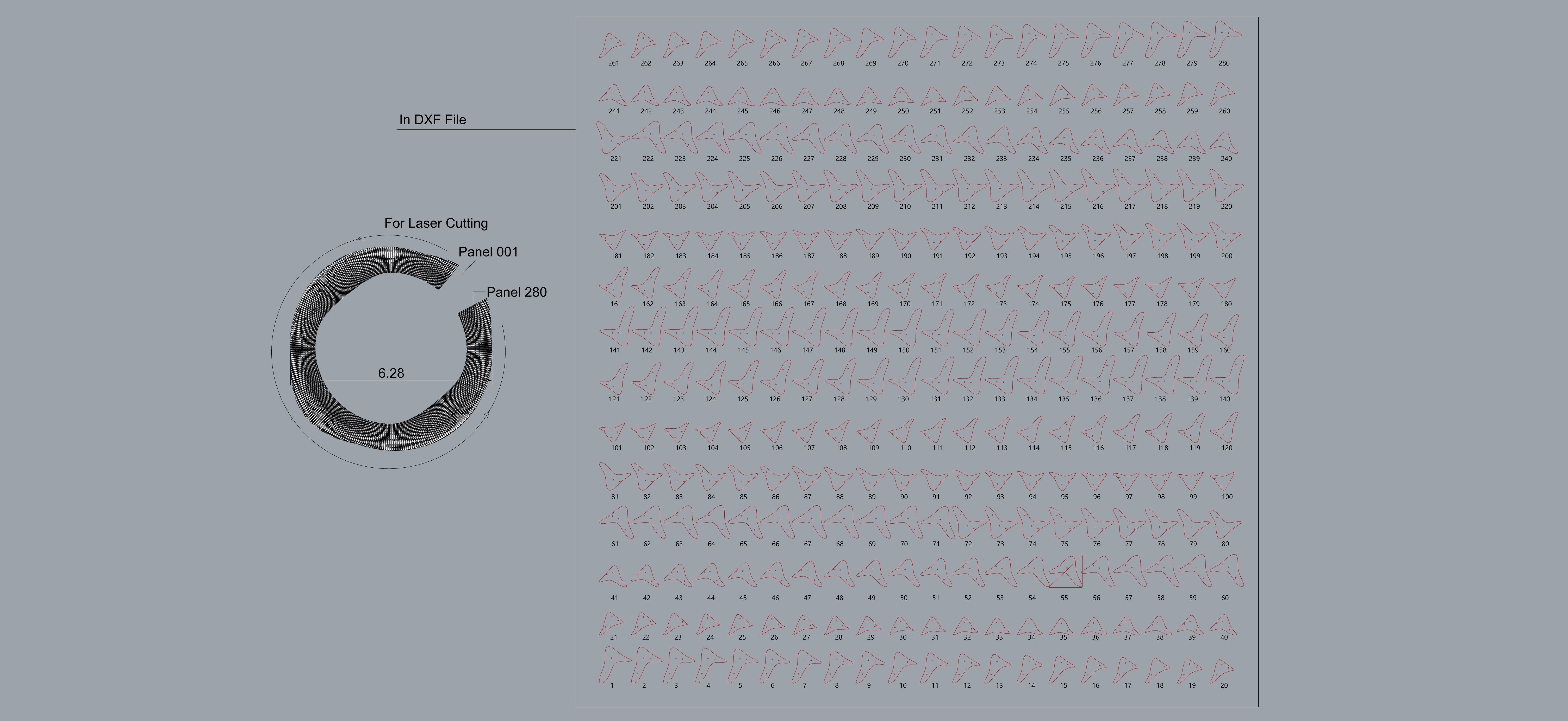 Parametric Tree Bench Seat 3D model_16