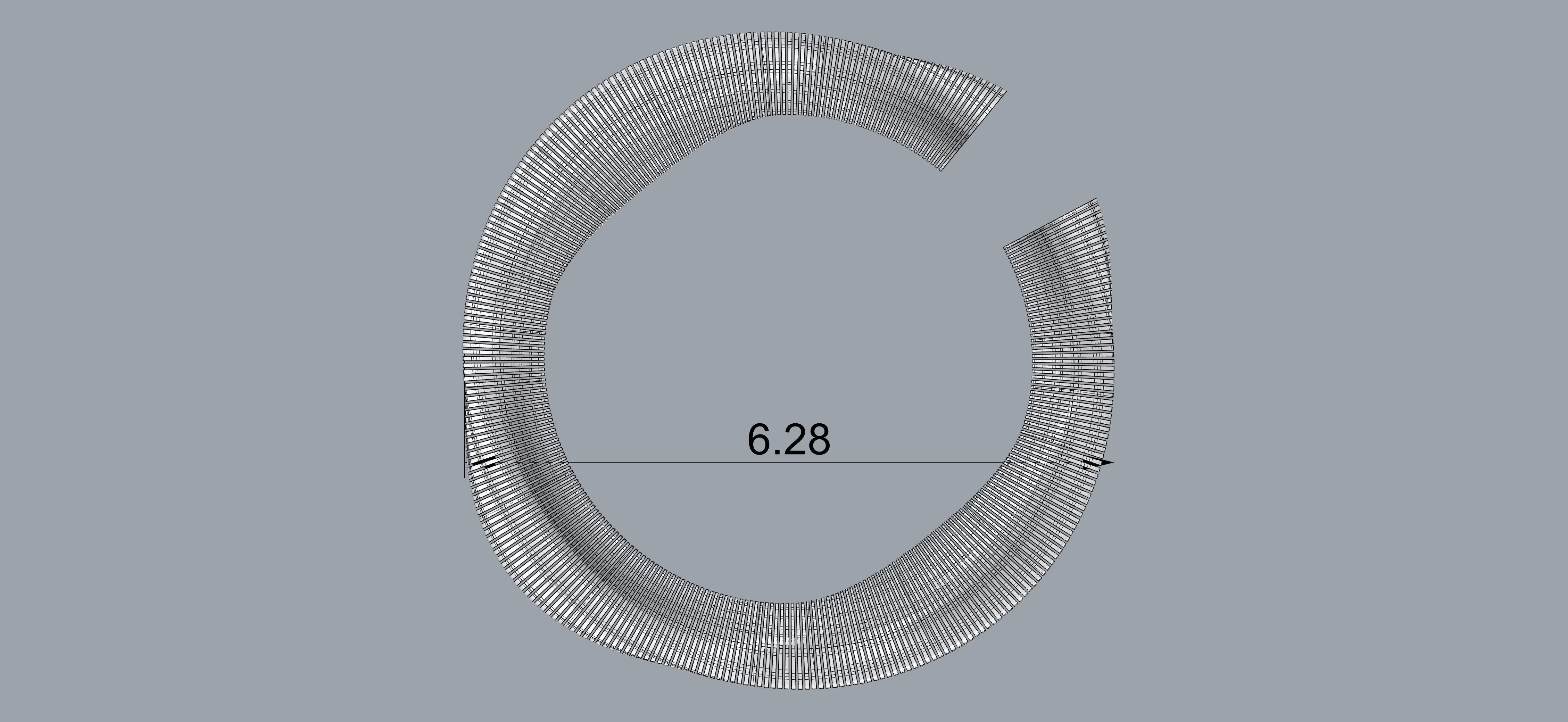 Parametric Tree Bench Seat 3D model_14