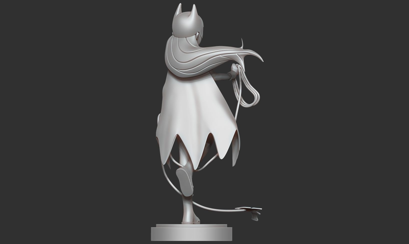 Bat girl 3D print model_15