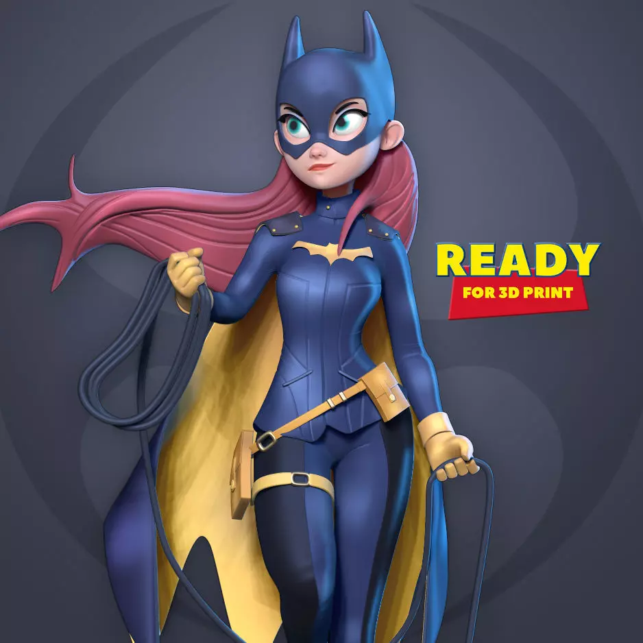 Bat girl 3D print model_0