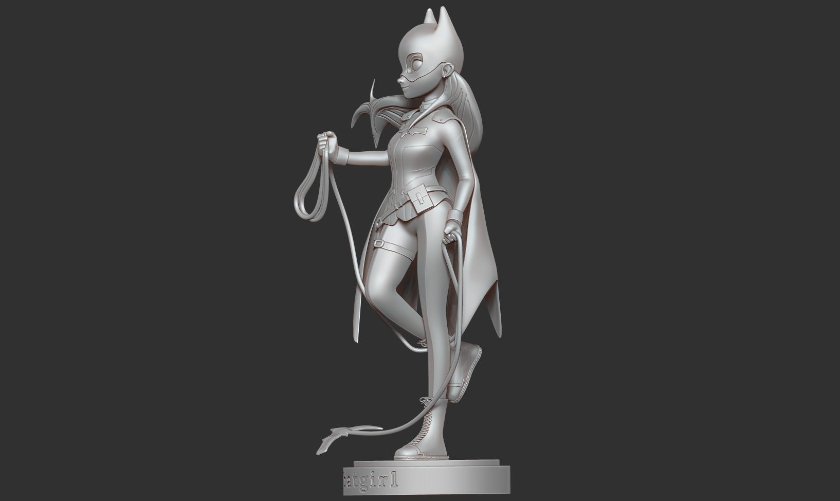 Bat girl 3D print model_19