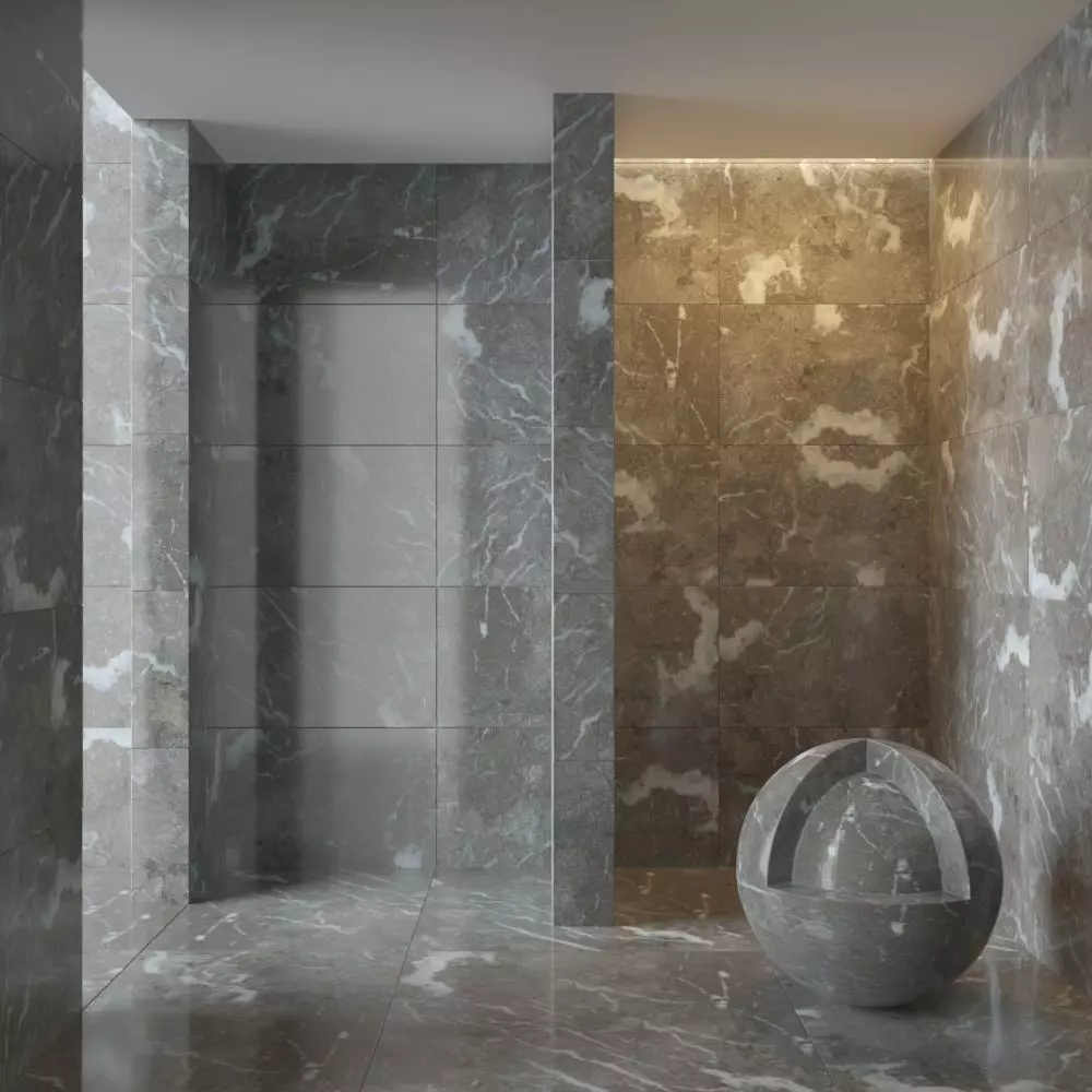 Marble wall 08 3D model_0