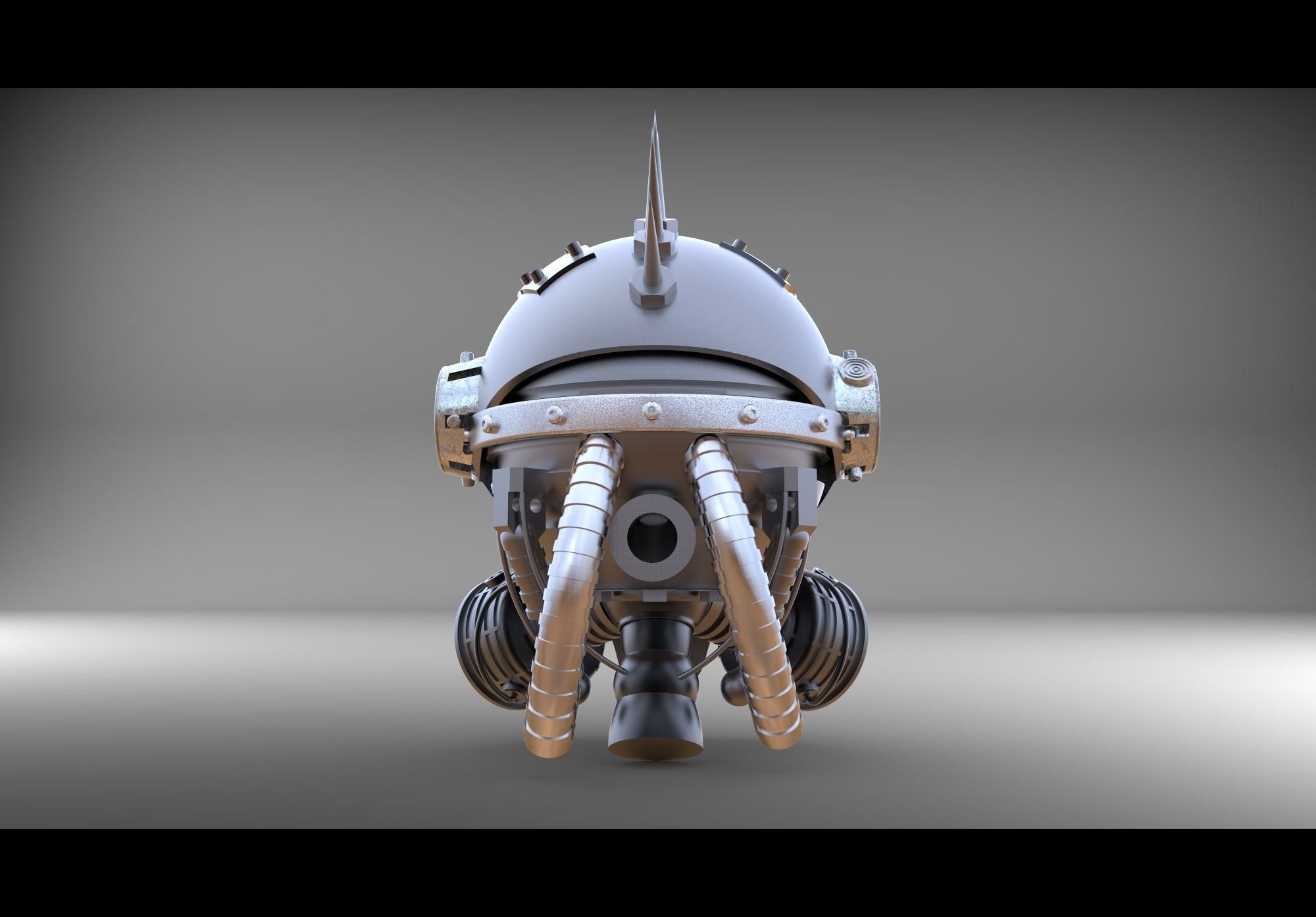 steam head 3D print model_6