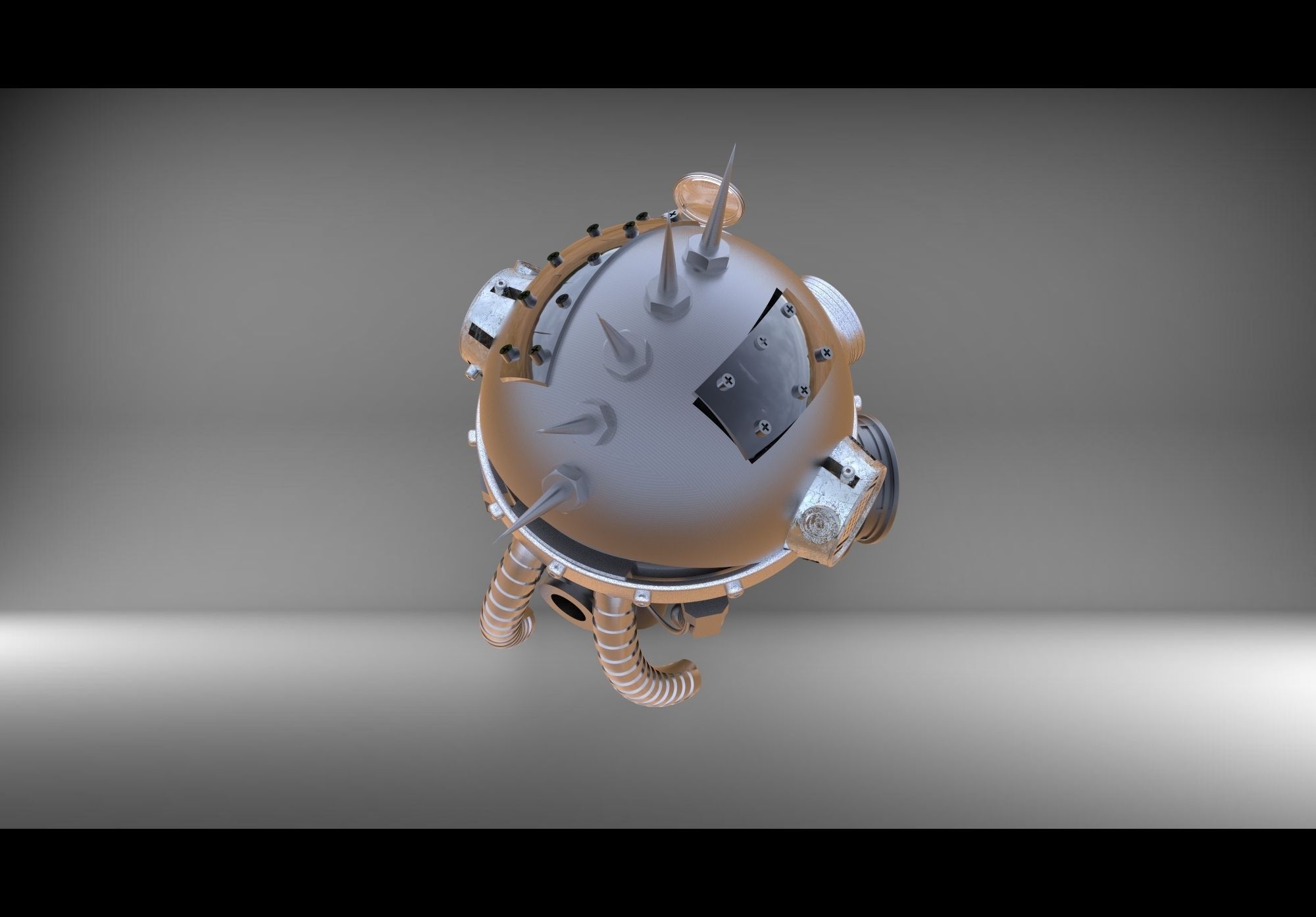 steam head 3D print model_2