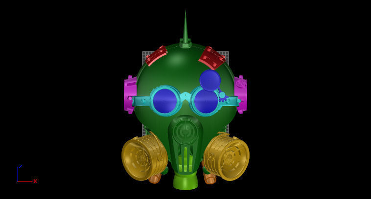 steam head 3D print model_14