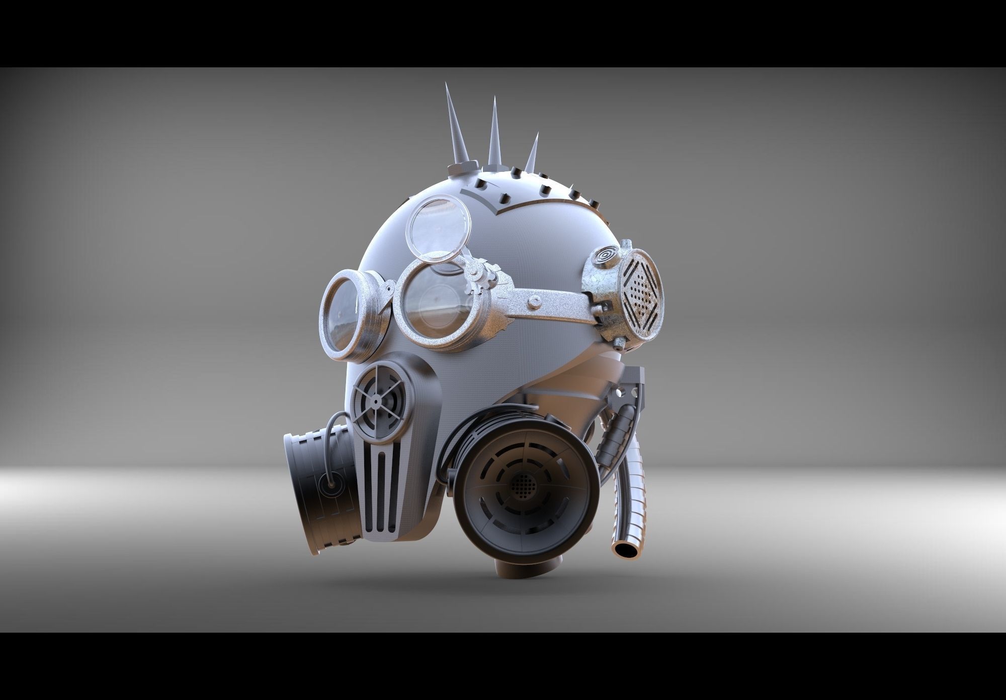 steam head 3D print model_0