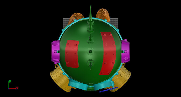steam head 3D print model_16