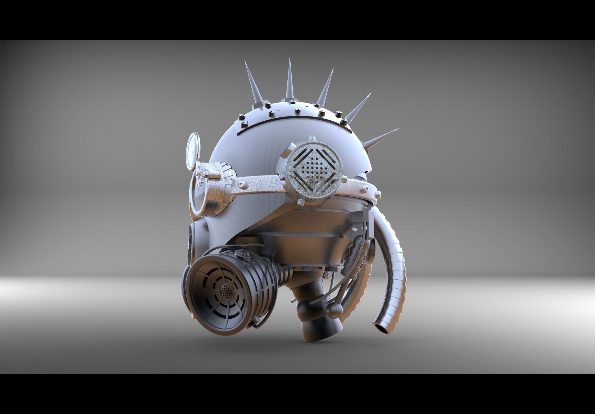 steam head 3D print model_3