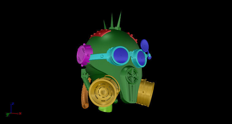 steam head 3D print model_15