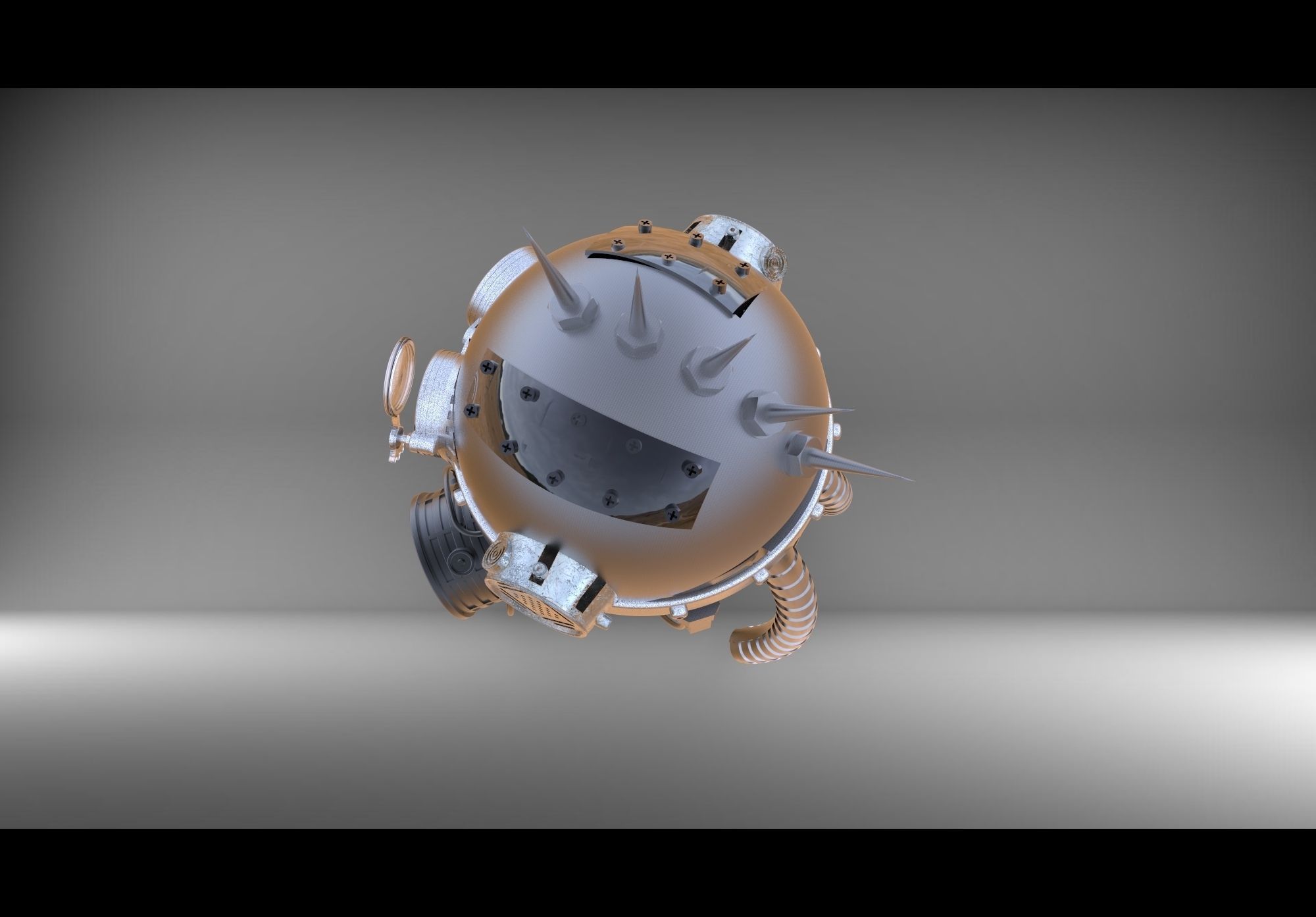 steam head 3D print model_12