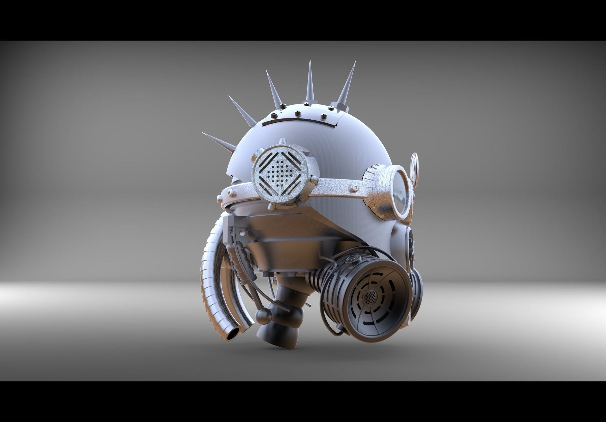 steam head 3D print model_7