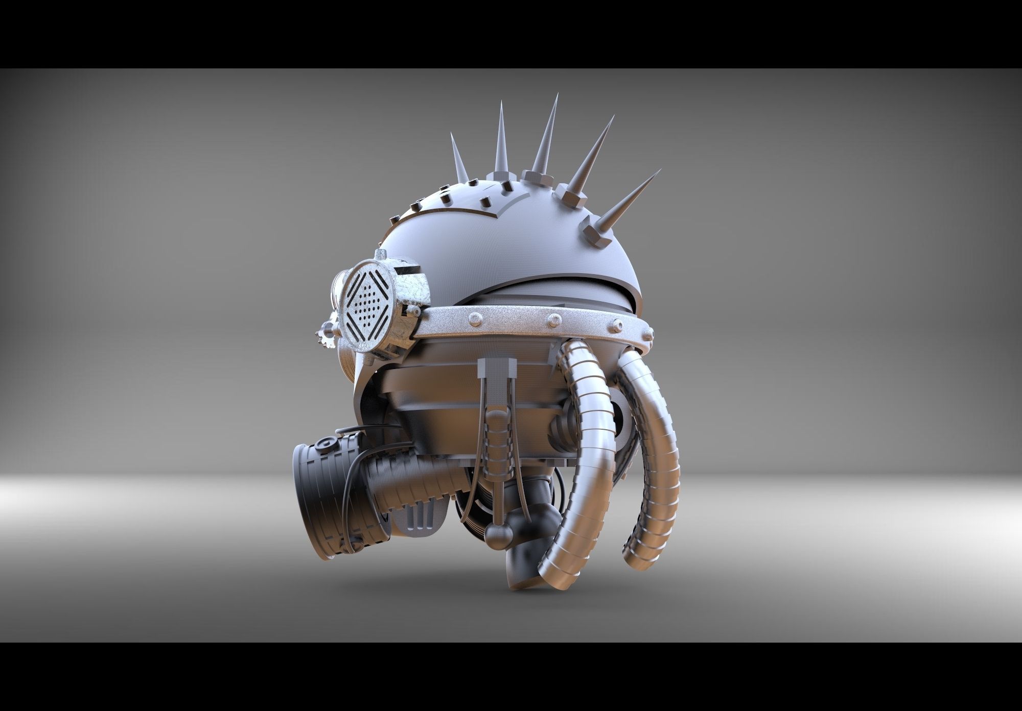steam head 3D print model_5