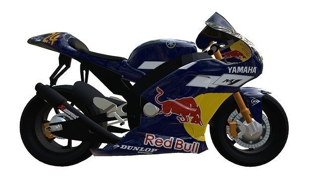 Yamaha m1 redbull 3D model