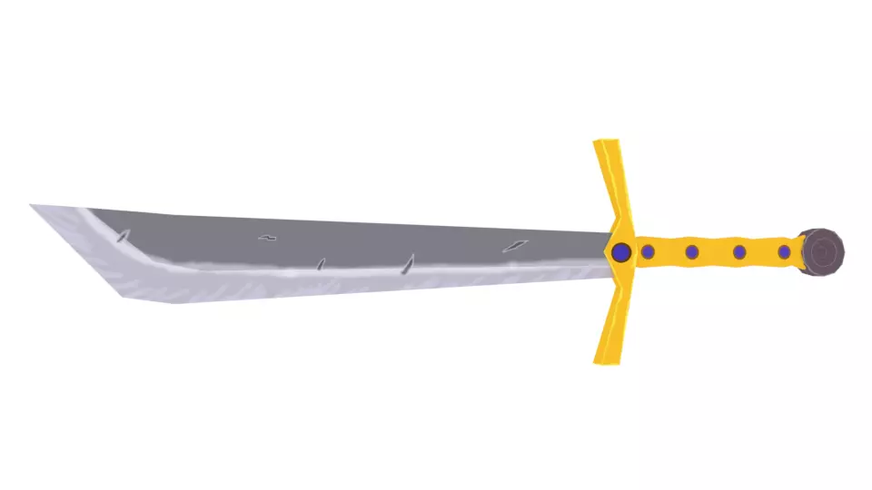 sword 5 Low-poly 3D model_0