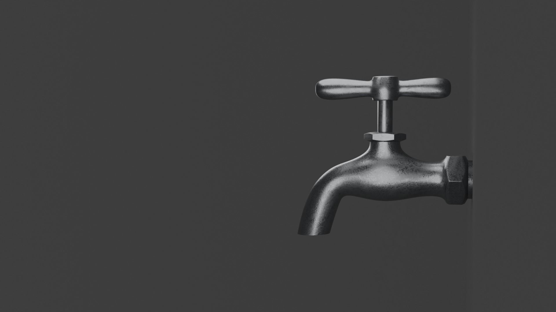 Tap model faucet on wall 3D model_4