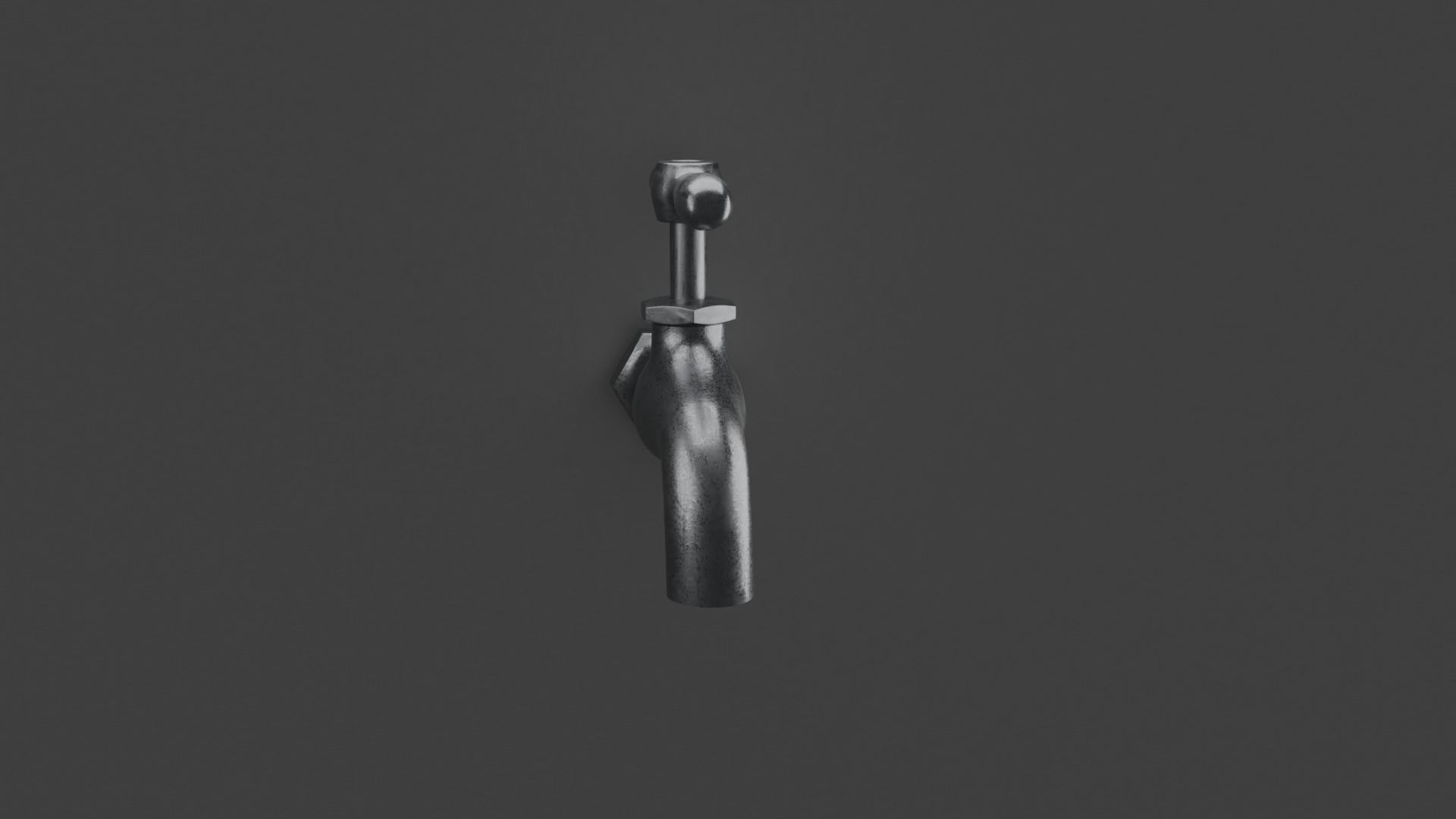 Tap model faucet on wall 3D model_1