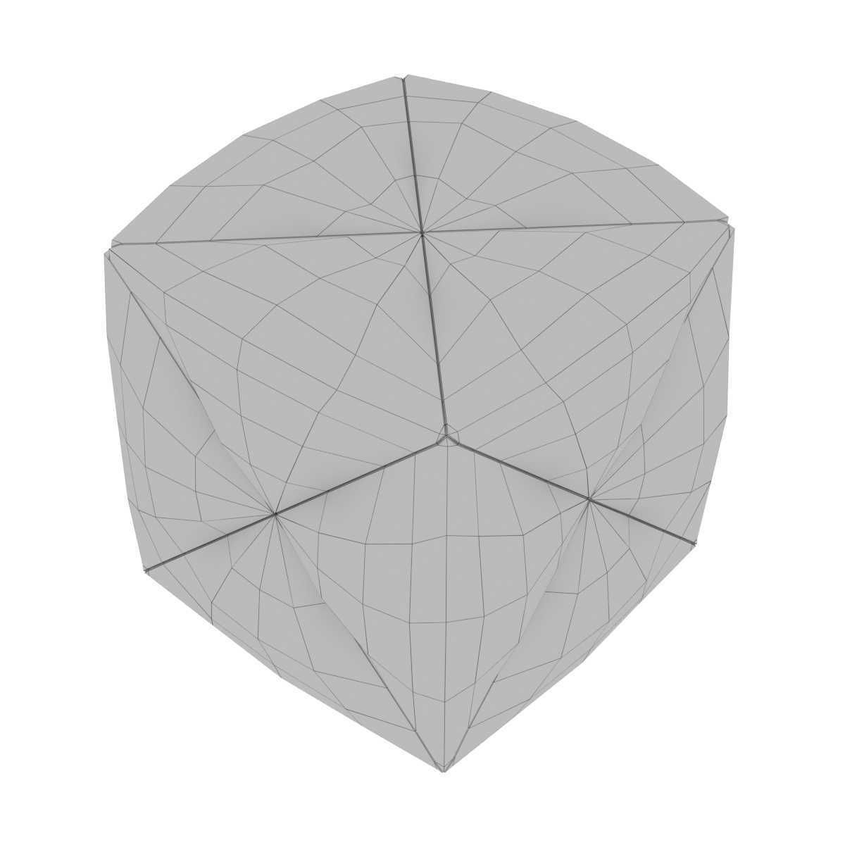 Palecek Fritz Rope Square Ottoman 3D model_8